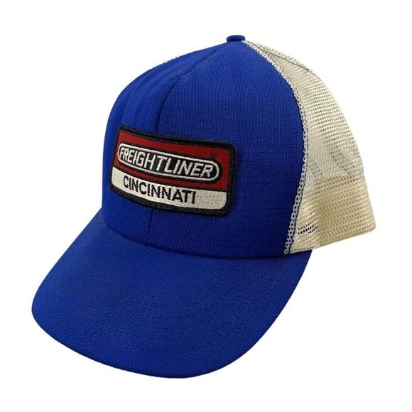 Tonkin Inc Freightliner Cincinnati Blue white Vintage trucker baseball cap - Picture 3 of 7